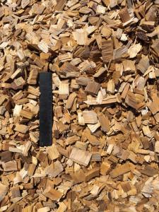100% Cypress Hardwood Chips - Ruler View